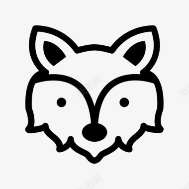 狐狸动物服装图标图标