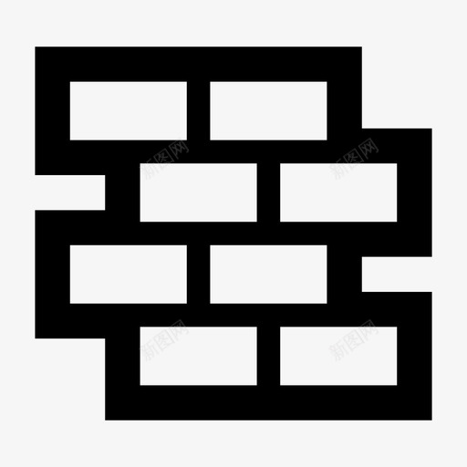 砖墙在建高图标svg_新图网 https://ixintu.com 做 创建 在建 建造 新 有用的建筑图标建设 砖块 砖墙 高