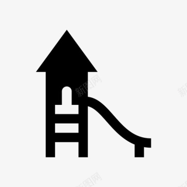 滑梯游戏公园图标图标