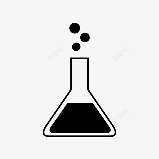 锥形烧瓶对象材料图标svg_新图网 https://ixintu.com 化学 实验 实验室 对象 展示件 材料 烧杯 物品 科学 锥形烧瓶 项目