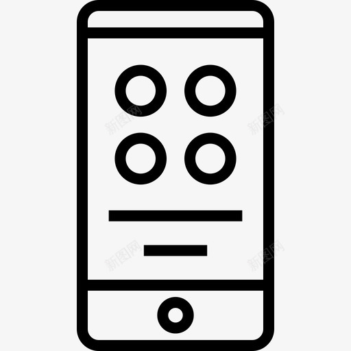 智能手机触摸搜索引擎优化图标svg_新图网 https://ixintu.com 商业 在线 屏幕 应用程序 搜索引擎优化 搜索引擎优化和网络6 智能手机 移动 网络 触摸 通信