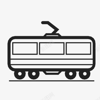 旅客列车运输列车车厢图标图标