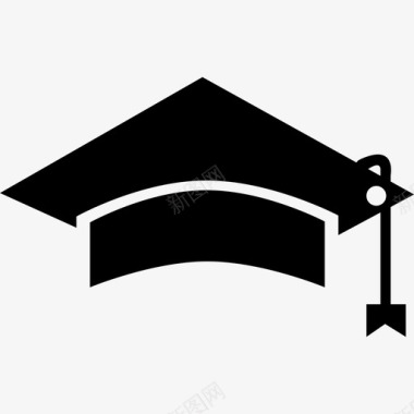 大学生黑色毕业帽工具教育学术2图标图标