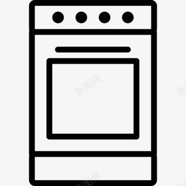 烤箱启动打开图标图标