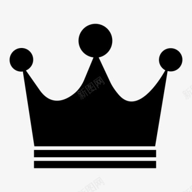 皇冠王后王冠图标图标