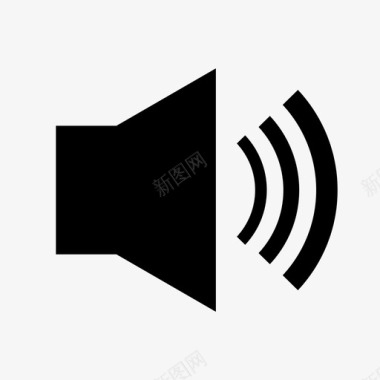 扬声器声音简历图标图标