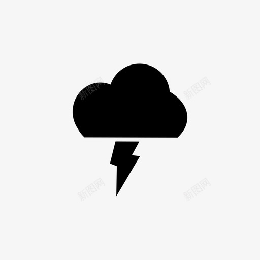 闪电恶劣天气云图标svg_新图网 https://ixintu.com 云 危险 夜晚 天气图标 恶劣天气 电力 闪电 雷电 风暴
