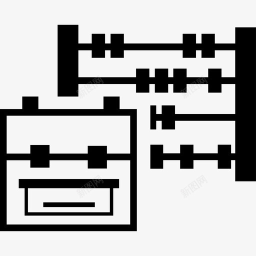 背包和算盘教育学术2图标svg_新图网 https://ixintu.com 学术2 教育 背包和算盘