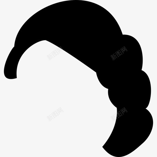 女性一侧黑色短发造型造型发廊图标svg_新图网 https://ixintu.com 发廊 女性一侧黑色短发造型 造型