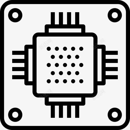 芯片录音移动部件图标svg_新图网 https://ixintu.com 半导体 器件 存储器 录音 微处理器 电子 电子器件第二卷 电路 移动部件 芯片