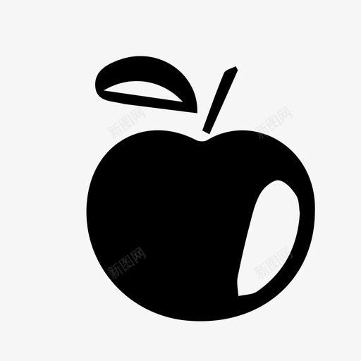 苹果放大使人窒息图标svg_新图网 https://ixintu.com 伤感 使人窒息 宽 形成 放大 苹果
