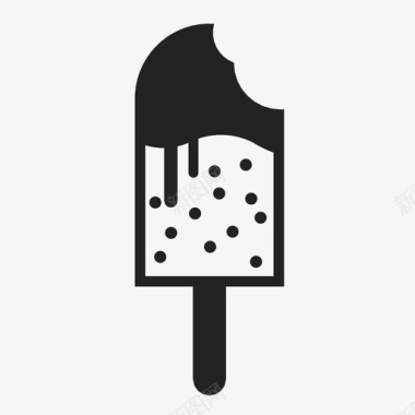 冰淇淋甜的夏天的图标图标