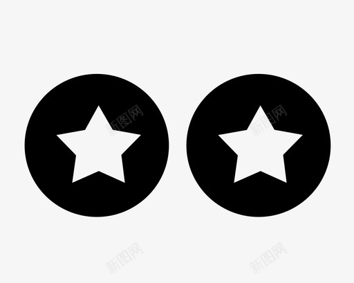 2颗星符号圆形图标svg_新图网 https://ixintu.com 2 2颗星 圆形 指示 标记 检查 添加 符号 评级