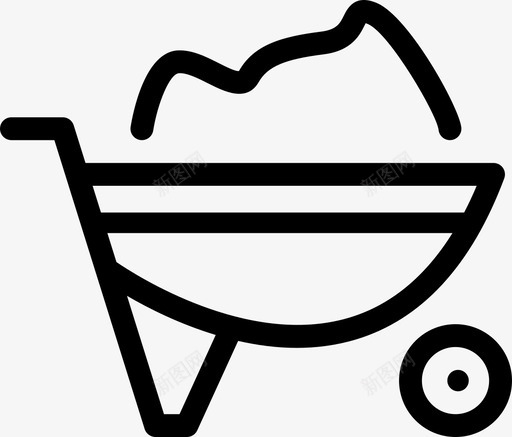 wheelbarrow图标svg_新图网 https://ixintu.com wheelbarrow