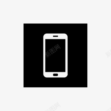 黑色手机黑色三星黑色手机galaxy图标图标