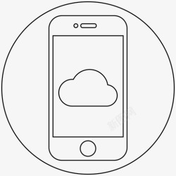 手机离线智能手机云icloudiphone云图标高清图片