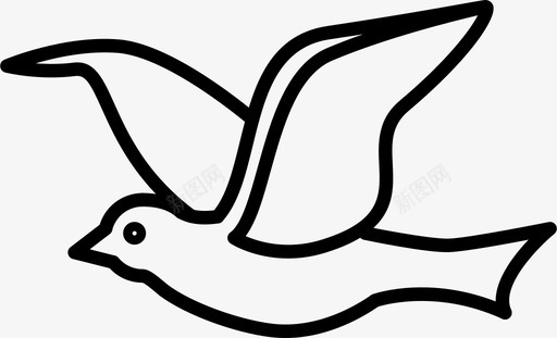 鸽子动物鸟类图标图标