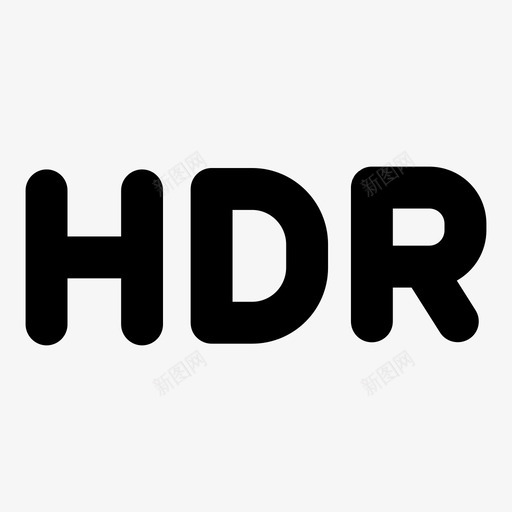 hdr摄影轮廓粗体图标svg_新图网 https://ixintu.com hdr 摄影轮廓粗体