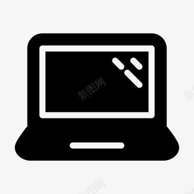 笔记本电脑图像硬件图标图标
