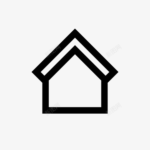 房屋框架建筑图标svg_新图网 https://ixintu.com 不动产 家庭 家庭服务概述 建筑 房屋 房屋工作 框架 清洁