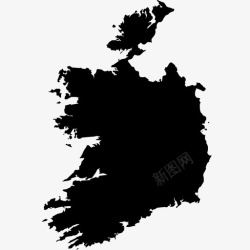 移交爱尔兰共和国英国地点图标高清图片