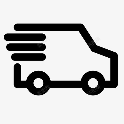 送货车物流物品图标svg_新图网 https://ixintu.com 代办 快递车 提货 汽车 物品 物流 著名图标加粗 货物 送货车