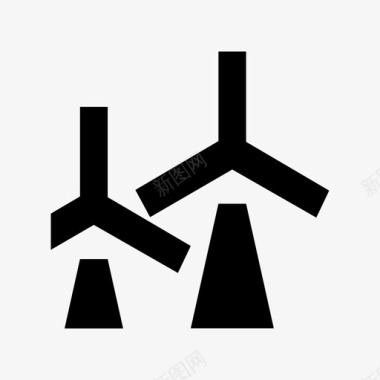 风车能源材料标图标图标