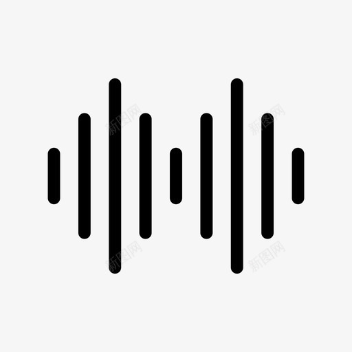 声波声音严肃图标svg_新图网 https://ixintu.com 万维网 严肃 占星术 图形 声波 声音 开放式 简历 音频