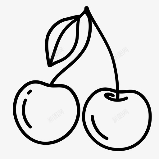 樱桃运输水果图标svg_新图网 https://ixintu.com 占星术 弓箭手 数据 樱桃 水果 浆果 甜点 车辆 运输