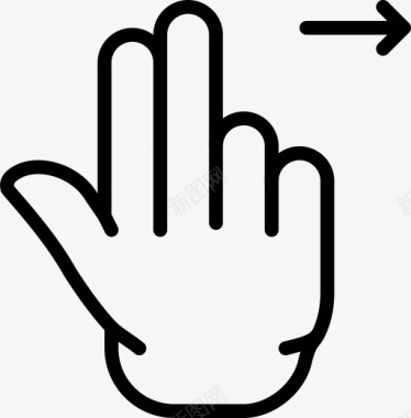 两个手指向右滑动打开锁定屏幕图标图标