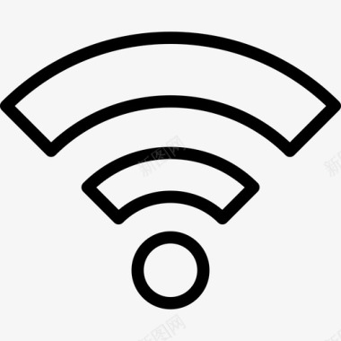 Wifi轮廓符号圆圈接口seopack图标图标