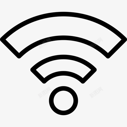 Wifi轮廓符号圆圈接口seopack图标svg_新图网 https://ixintu.com Wifi轮廓符号圆圈 seopack 接口