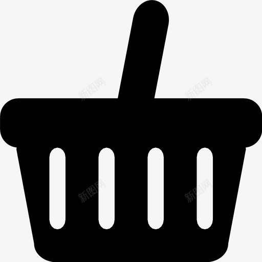 购物篮超市采购图标svg_新图网 https://ixintu.com 但是 手推车 电子商务的基本图标 结帐 舒适 购物篮 超市 采购 集装箱