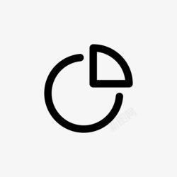 取东西饼图统计切片图标高清图片