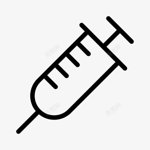 注射器医生药品图标svg_新图网 https://ixintu.com 医生 注射器 疫苗 药品 药线 针剂 针头 静脉穿刺