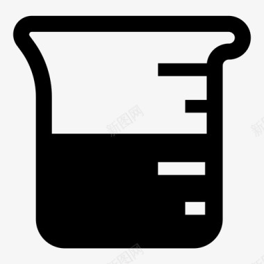 烧杯体积测量小瓶图标图标