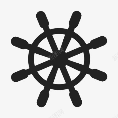 舵手船轮海军图标图标