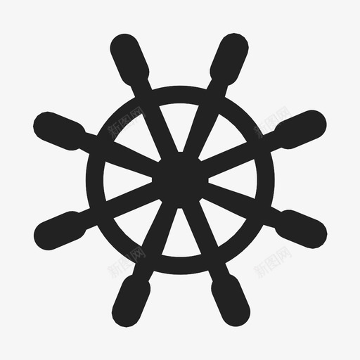 舵手船轮海军图标svg_新图网 https://ixintu.com 海军 瞄准镜 舵手 船 船轮 转向