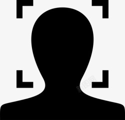 kyc面部扫描仪kyc用户信息图标高清图片
