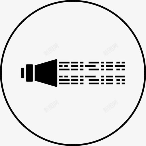 声波发射扬声器图标svg_新图网 https://ixintu.com 传播 传输 压缩 发射 听觉 声波 扬声器 电 科学 科学研究圆形固体
