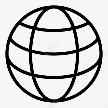 地球地图集全球图标图标