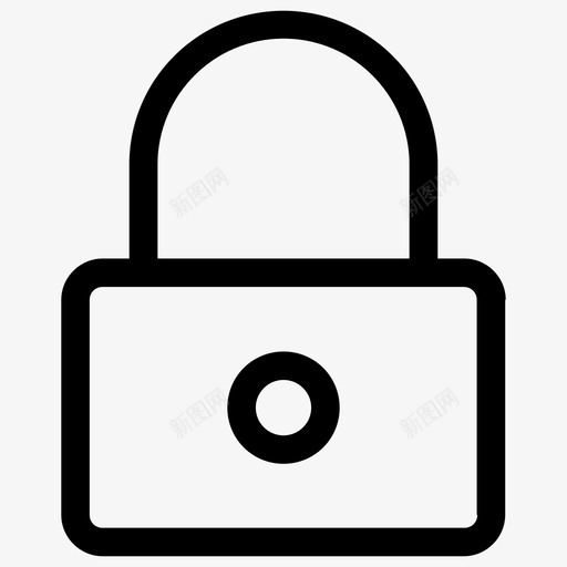 锁安全受限图标svg_新图网 https://ixintu.com 保护 关闭 受限 安全 密码 紧固 行图标 锁