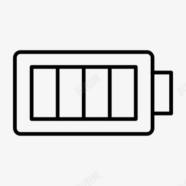 电池可充电电源图标图标