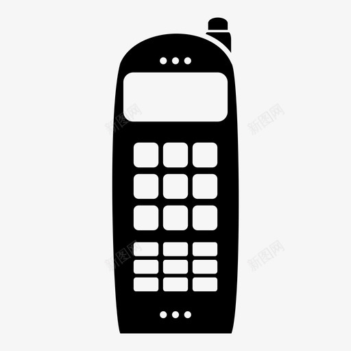 旧电话电话移动电话图标svg_新图网 https://ixintu.com 卫星电话 旧电话 电话 移动电话