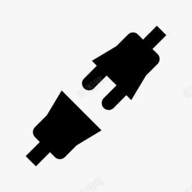 插头插件插头连接器图标图标