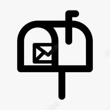 邮箱服务邮递员图标图标