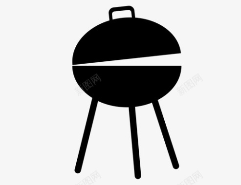 烧烤烟熏热狗图标图标