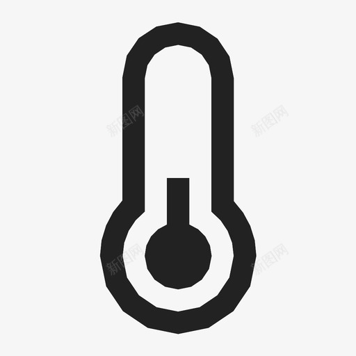 温度计温度量具图标svg_新图网 https://ixintu.com 冷 指示器 测定器 温 温度 温度计 量具 预报