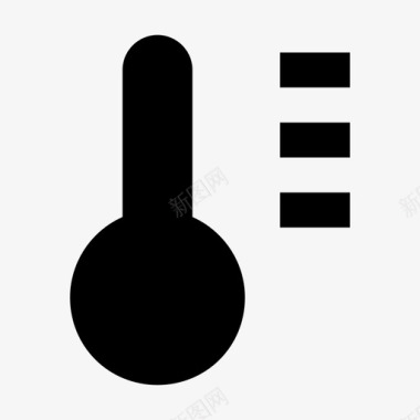 温度计家用电器材料标图标图标