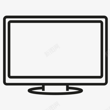 电视屏幕家庭家具图标图标